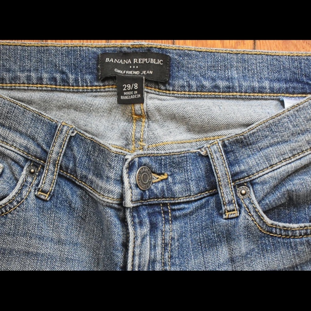 Banana Republic girlfriend cropped jeans sz 29/8. 1031 - Picture 3 of 4